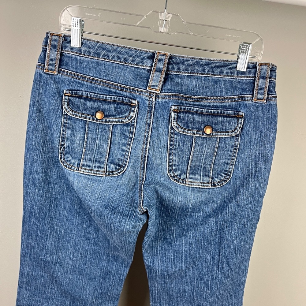 Vintage The Limited Bootcut Denim Jeans Womens 8 Snap Flap Pockets Y2K